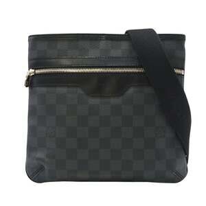 LOUIS VUITTON Graphite Thomas N58028 Shoulder Bag in Black and Gray Coated Ca...